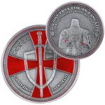 Templar Challenge Coin – Viking Warrior Design