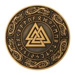 Norse Mythology 3D Challenge Coin with Valknut