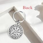 Vegvisir Viking Compass Keychain - Norse Amulet