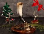 Viking Drinking Horn Set — 4 Unique Horns