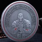 Templar Challenge Coin – Viking Warrior Design