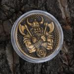 Norse Mythology 3D Challenge Coin with Valknut