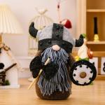 Viking Berserker Gnome Plush Figure - 10'' Decor