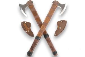 Ragnar Lothbrok Viking Axes - Hand-Forged Steel Set