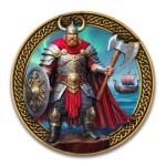Viking Warrior Challenge Coin - Norse Mythology Decor