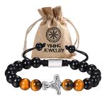 Viking Bracelet for Men with Mjolnir Amulet
