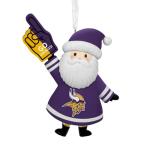 Minnesota Vikings Santa Fan Christmas Ornament
