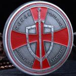 Templar Challenge Coin – Viking Warrior Design