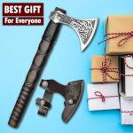 Norse Viking Hand-Forged Axe with Leather Sheath
