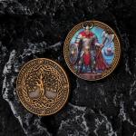 Viking Warrior Challenge Coin - Norse Mythology Decor