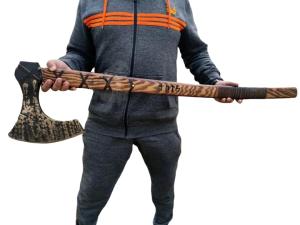 40" Two-Handed Viking Berserker Axe for Hunting
