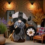 Viking Berserker Gnome Plush Figure - 10'' Decor
