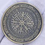 Viking Compass Vegvisir Challenge Coin - Unique Gift