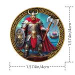 Viking Warrior Challenge Coin - Norse Mythology Decor