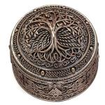 Wolf Yggdrasil Viking Jewelry Trinket Box