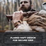 Two-Handed Viking Battle Axe with Engraved Runes