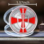 Templar Challenge Coin – Viking Warrior Design