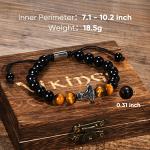 Viking Bracelet for Men with Mjolnir Amulet