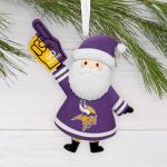 Minnesota Vikings Santa Fan Christmas Ornament