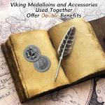 Thor Hammer Coin - Viking Runes Talisman Medallion