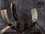 Viking Drinking Horn Set — 4 Unique Horns