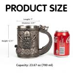 Viking Stainless Steel Beer and Coffee Mugs