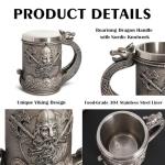 Viking Stainless Steel Beer and Coffee Mugs