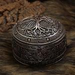 Wolf Yggdrasil Viking Jewelry Trinket Box