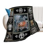 Viking Inspired Fleece Throw Blanket for All