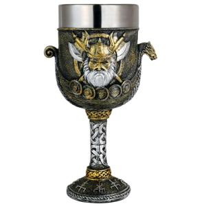 Odin Wine Goblet - Viking Style Stainless Steel Cup