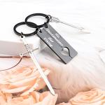 His and Hers Viking Shieldmaiden Keychain Set