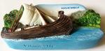 Miniature Viking Ship Magnet - Norway Handcrafted Gift