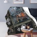 Viking Inspired Fleece Throw Blanket for All