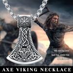 Viking Axe Necklace - 925 Sterling Silver Pendant