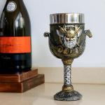Odin Wine Goblet - Viking Style Stainless Steel Cup