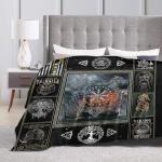 Viking Inspired Fleece Throw Blanket for All