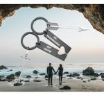 His and Hers Viking Shieldmaiden Keychain Set