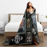 Viking Inspired Fleece Throw Blanket for All