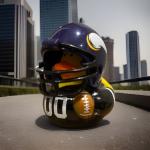 Vikings Rubber Duck with Jersey and Football