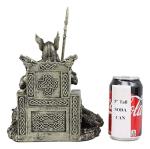 Odin the Allfather Throne Statue with Wolves