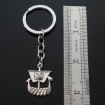 Viking Ship Silver Pendant Keychain Gift