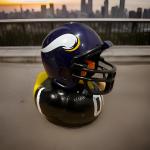 Vikings Rubber Duck with Jersey and Football