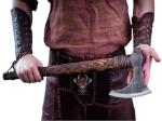 Viking Battle Axe with Leather Sheath - 27