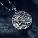 Fenrir Wolf Pendant Necklace for Viking Enthusiasts