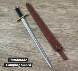 Custom Handmade Viking Sword with Leather Sheath