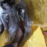 Kraatos Viking Battle Axe with Wooden Handle