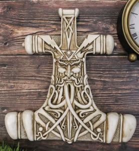 Thor Mjolnir Hammer Viking Wall Decor Piece
