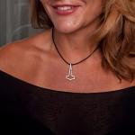 Minimalist Thor's Hammer Necklace in Sterling Silver