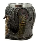 Viking Warrior Skull Helmet Beer Stein Mug