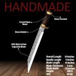Viking Seax Long Knife with Sheath - Great Gift